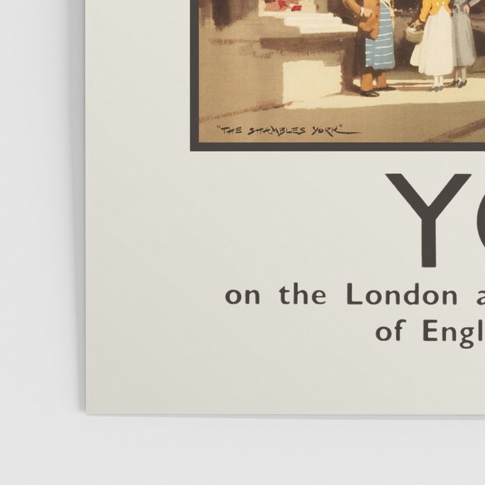 Antique Travel Poster York, England, 1920s Poster Gallery Image 3
