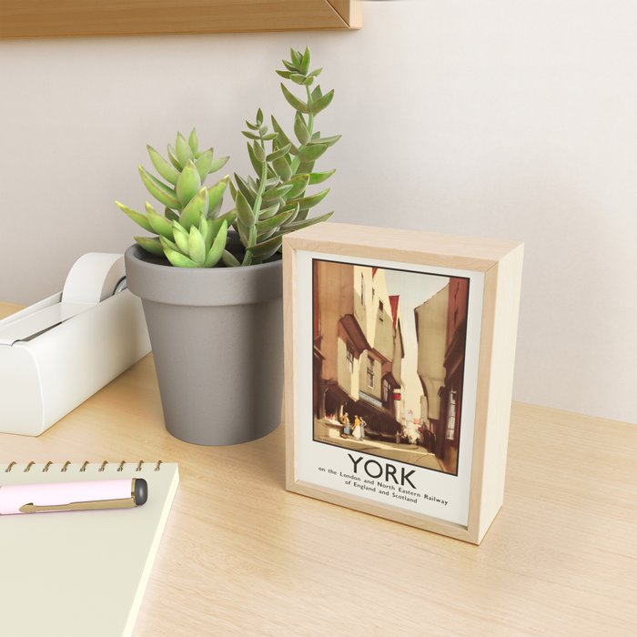 Antique Travel Poster York, England, 1920s Mini Art Print Gallery Image 2