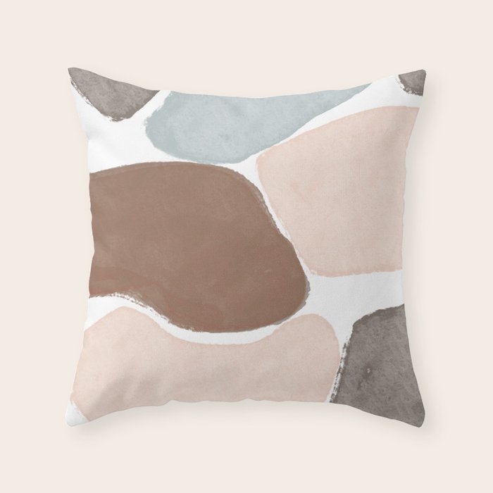 Soft Sediments Throw Pillow Gallery Image 1