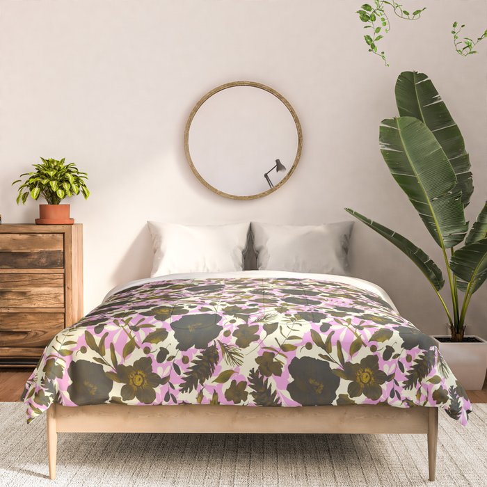 Illuminated garden silhouette Comforter Gallery Image 3