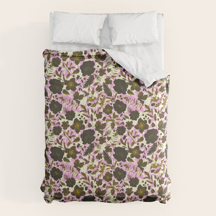 Illuminated garden silhouette Comforter Gallery Image 6