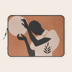 Minimal Abstract Art Sunset Girl 5 Laptop Sleeve Gallery Image 1