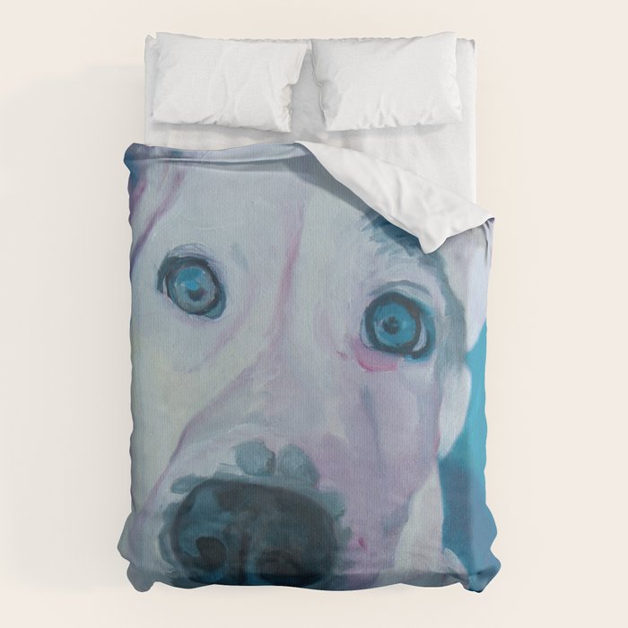Patches o'Houlihan Dog Portrait Duvet Cover Gallery Image 1