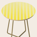 Dreamy Future Stripes Yellow Gradient Ombre Pattern Side Table Gallery Image 2