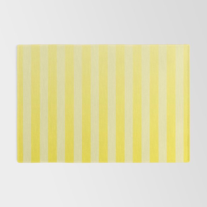 Dreamy Future Stripes Yellow Gradient Ombre Pattern Rug Gallery Image 2