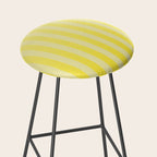 Dreamy Future Stripes Yellow Gradient Ombre Pattern Stool Gallery Image 2
