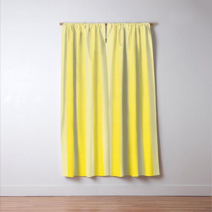 Dreamy Future Stripes Yellow Gradient Ombre Pattern Window Curtain Gallery Image 3