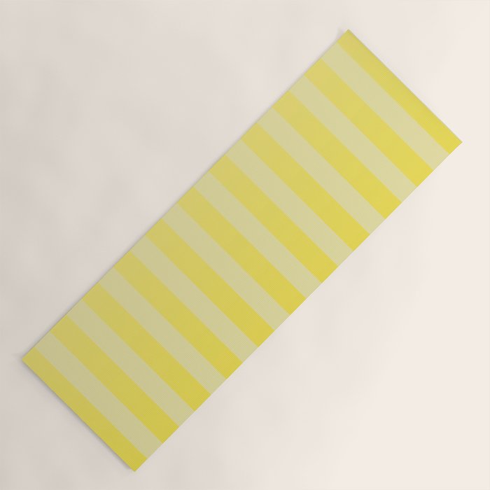 Dreamy Future Stripes Yellow Gradient Ombre Pattern Yoga Mat Gallery Image 1