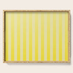Dreamy Future Stripes Yellow Gradient Ombre Pattern Serving Tray Gallery Image 1