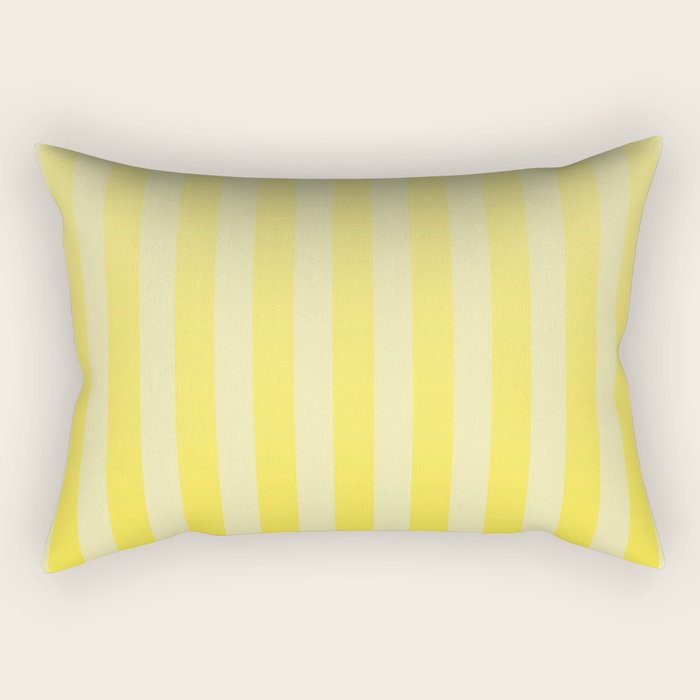 Dreamy Future Stripes Yellow Gradient Ombre Pattern Rectangular Pillow Gallery Image 1