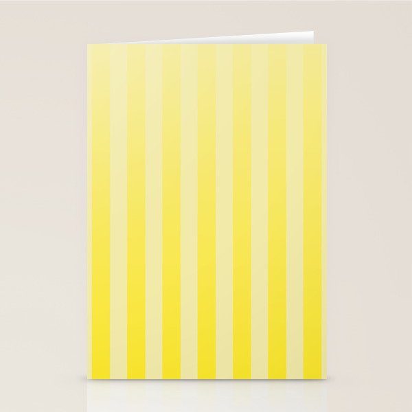 Dreamy Future Stripes Yellow Gradient Ombre Pattern Stationery Card Gallery Image 2