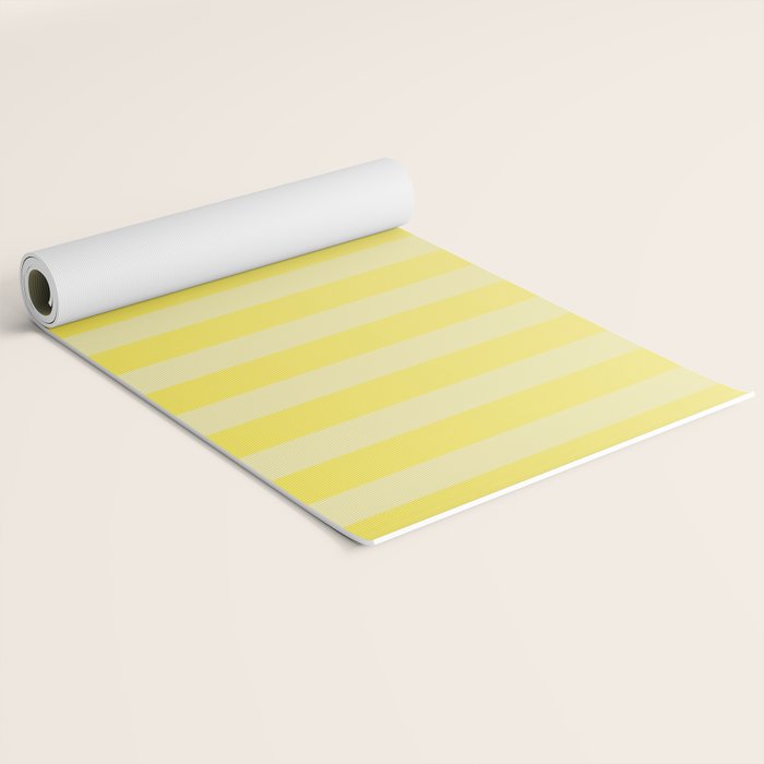 Dreamy Future Stripes Yellow Gradient Ombre Pattern Yoga Mat Gallery Image 2