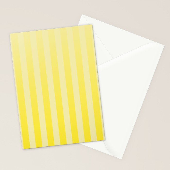 Dreamy Future Stripes Yellow Gradient Ombre Pattern Stationery Card Gallery Image 2