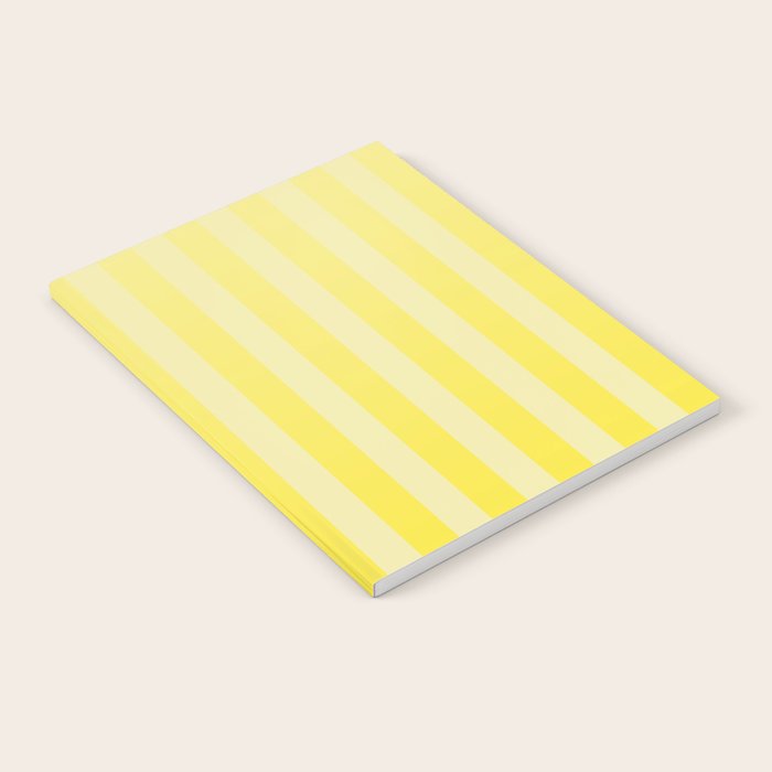 Dreamy Future Stripes Yellow Gradient Ombre Pattern Notebook Gallery Image 2
