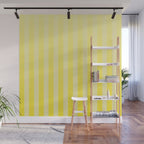 Dreamy Future Stripes Yellow Gradient Ombre Pattern Wall Mural Gallery Image 1