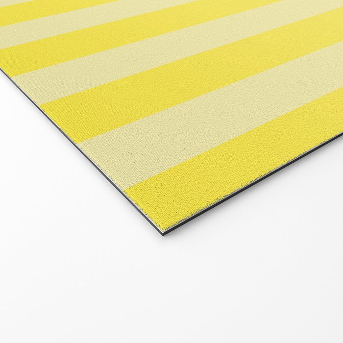 Dreamy Future Stripes Yellow Gradient Ombre Pattern Welcome Mat Gallery Image 2