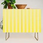 Dreamy Future Stripes Yellow Gradient Ombre Pattern Credenza Gallery Image 1