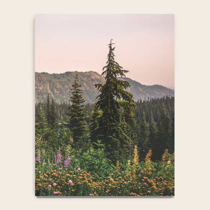 Mount Rainier Wildflower Adventure VII - Pacific Northwest Mountain Forest Wanderlust Notebook Gallery Image 4