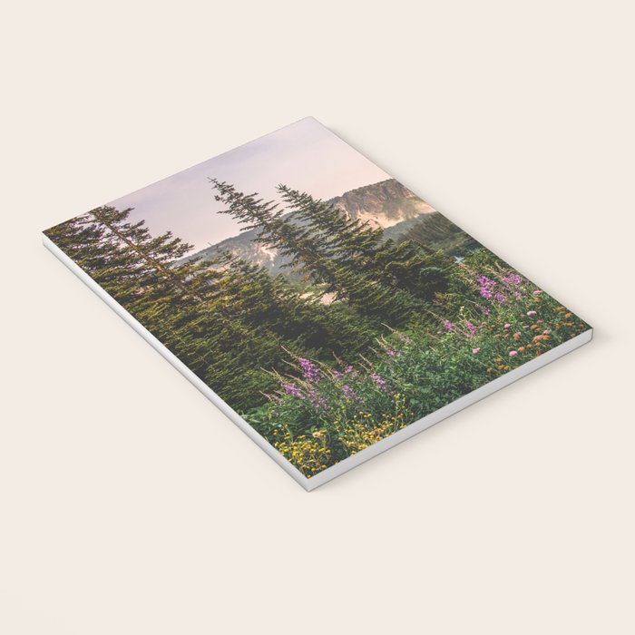Mount Rainier Wildflower Adventure VII - Pacific Northwest Mountain Forest Wanderlust Notebook Gallery Image 3