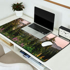 Mount Rainier Wildflower Adventure VII - Pacific Northwest Mountain Forest Wanderlust Desk Mat Gallery Image 2