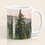 Mount Rainier Wildflower Adventure VII - Pacific Northwest Mountain Forest Wanderlust Coffee Mug Gallery Image 1