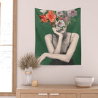 natural beauty-collage 3/5 Wall Tapestry Gallery Image 2