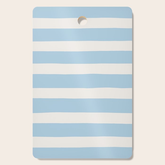 Thick Stripes Baby Blue Cutting Board Gallery Image 1