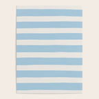 Thick Stripes Baby Blue Poster Gallery Image 4