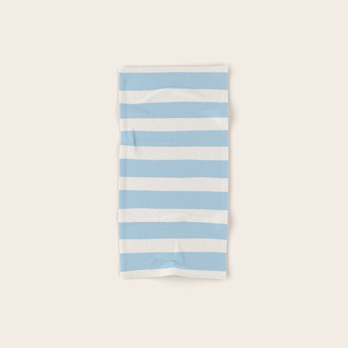 Thick Stripes Baby Blue Bath Towel Gallery Image 1
