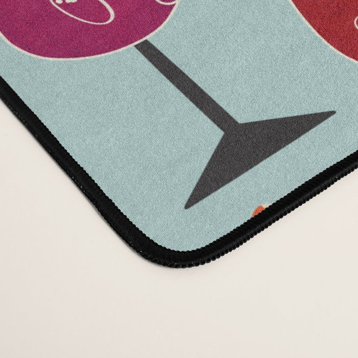 Feline Wine - Cats in Wine Glasses Desk Mat Gallery Image 4