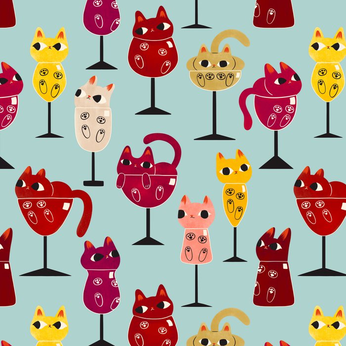 Feline Wine - Cats in Wine Glasses Coffee Mug Gallery Image 2