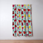 Feline Wine - Cats in Wine Glasses Window Curtain Gallery Image 3