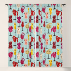 Feline Wine - Cats in Wine Glasses Window Curtain Gallery Image 5