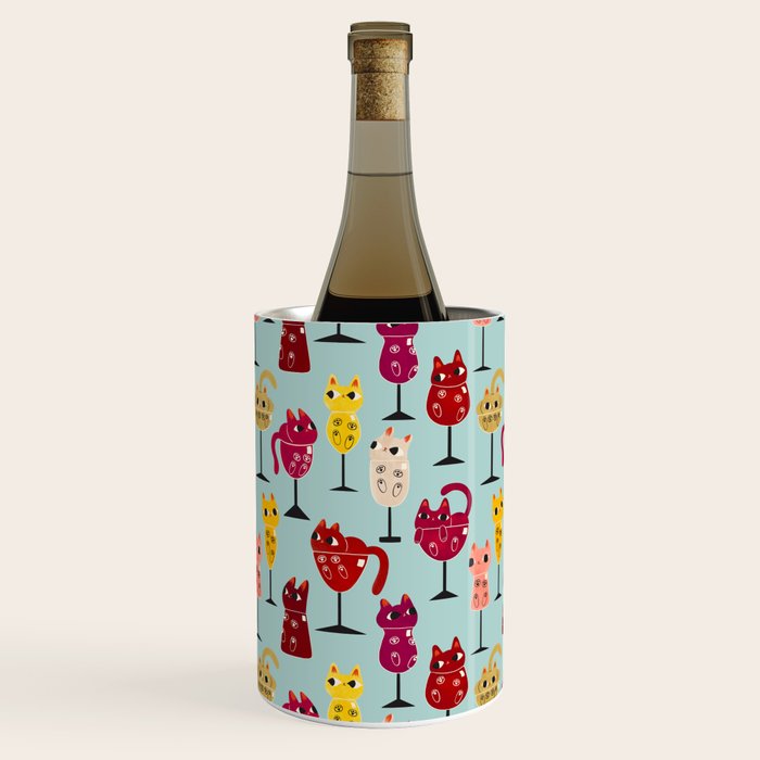 Feline Wine - Cats in Wine Glasses Wine Chiller Gallery Image 3