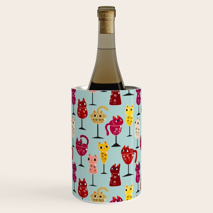 Feline Wine - Cats in Wine Glasses Wine Chiller Gallery Image 2