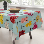 Feline Wine - Cats in Wine Glasses Tablecloth Gallery Image 3