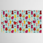 Feline Wine - Cats in Wine Glasses Tablecloth Gallery Image 2