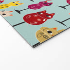 Feline Wine - Cats in Wine Glasses Welcome Mat Gallery Image 2