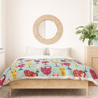 Feline Wine - Cats in Wine Glasses Duvet Cover Gallery Image 3