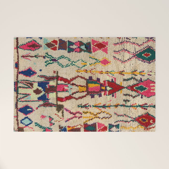 Moroccan Carpet Artwork Welcome Mat Gallery Image 1