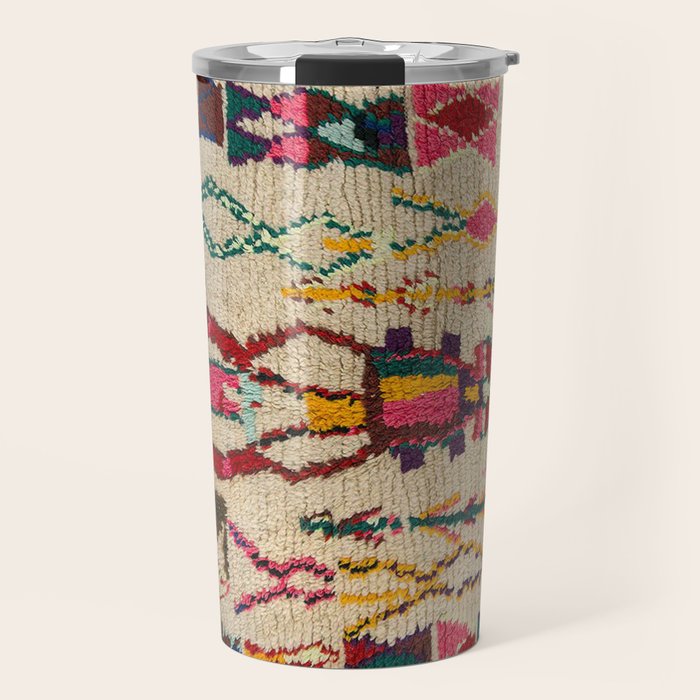 Moroccan Carpet Artwork Travel Mug Gallery Image 1