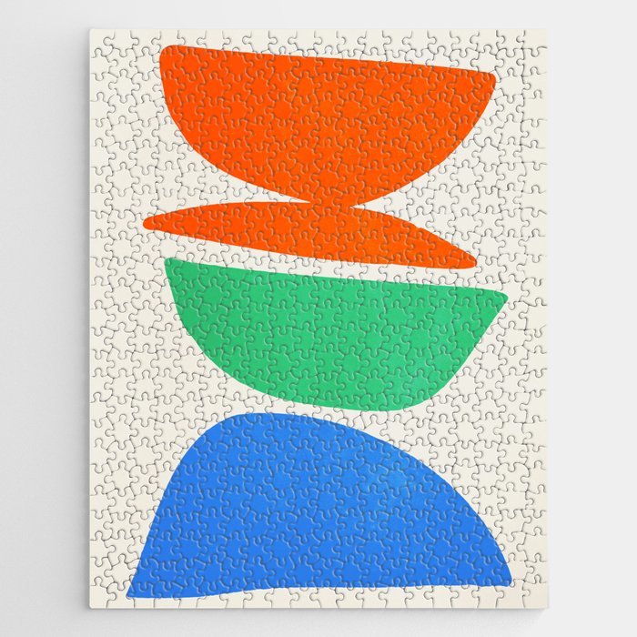 Stacked Stones: Mid Century Abstraction Jigsaw Puzzle Gallery Image 1