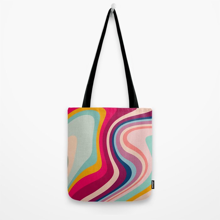 Boho Fluid Abstract Tote Bag Gallery Image 2