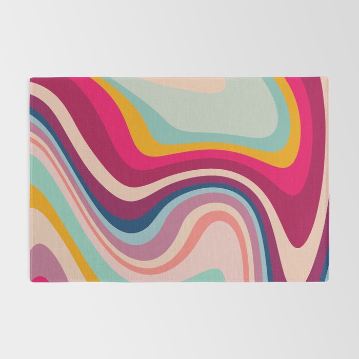 Boho Fluid Abstract Rug Gallery Image 2