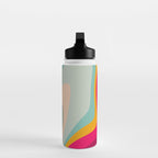 Boho Fluid Abstract Water Bottle Gallery Image 3