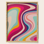 Boho Fluid Abstract Serving Tray Gallery Image 1