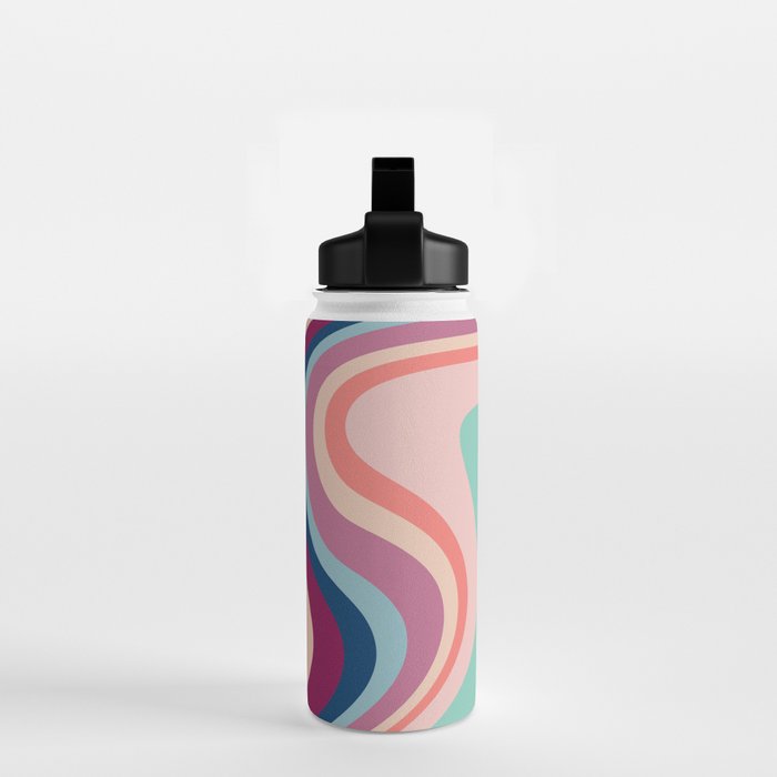 Boho Fluid Abstract Water Bottle Gallery Image 2
