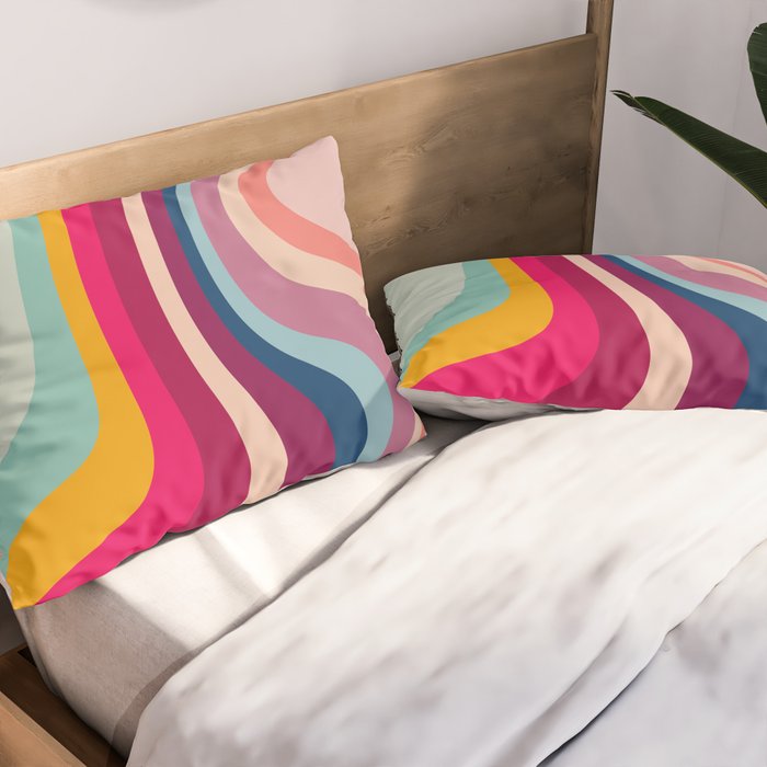 Boho Fluid Abstract Pillow Sham Gallery Image 2