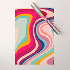 Boho Fluid Abstract Wrapping Paper Gallery Image 1