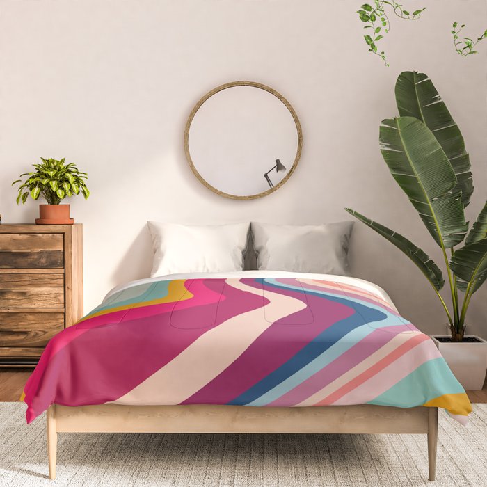 Boho Fluid Abstract Comforter Gallery Image 3